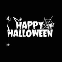 happy halloween vector typography design