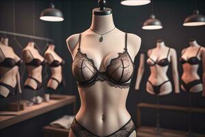 Sensual lingerie on a mannequin. ai generative photo