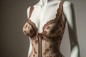 Sensual lingerie on a mannequin. ai generative photo