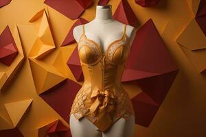 Sensual lingerie on a mannequin. ai generative photo