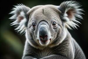 Koala in the natural environment, Close-up. ai generative photo