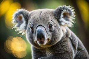 Koala in the natural environment, Close-up. ai generative photo