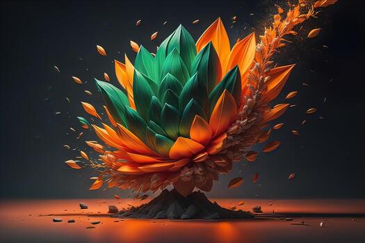 abstract background with colors, creative Design. ai generated photo