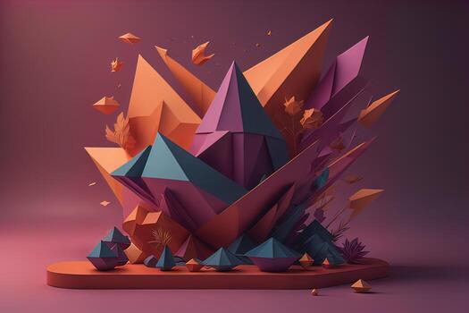 abstract background with colors, creative Design. ai generated photo