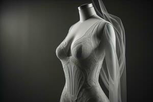 Sensual lingerie on a mannequin. ai generative photo