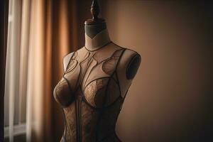 Sensual lingerie on a mannequin. ai generative photo