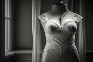 Sensual lingerie on a mannequin. ai generative photo