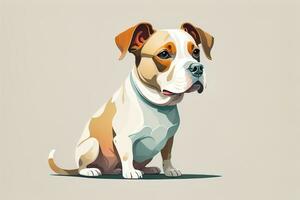 Cute and Adorable Vector illustration in flat style on solid color background. ai generative photo