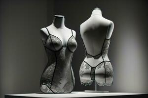 Sensual lingerie on a mannequin. ai generative photo