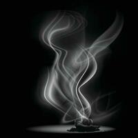 Smoke from frankincense vector illustration