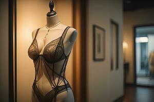 Sensual lingerie on a mannequin. ai generative photo