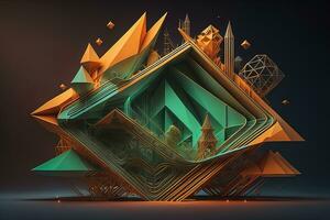 abstract background with colors, creative Design. ai generated photo