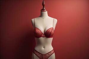 Sensual lingerie on a mannequin. ai generative photo