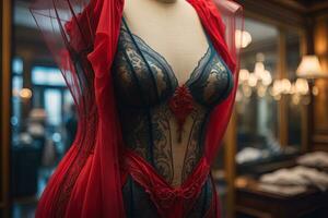 Sensual lingerie on a mannequin. ai generative photo