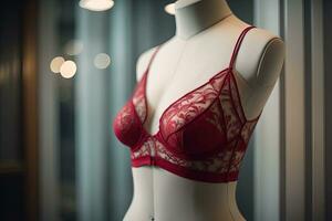 Sensual lingerie on a mannequin. ai generative photo