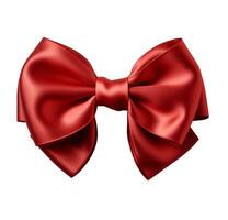 gift bow on a transparent background Png clipart AI Generated photo