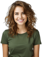 Portrait of smiling young woman looking at camera  AI Generated png