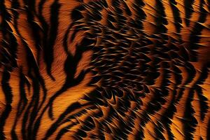 realistic tiger skin pattern background photo