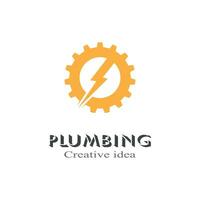 Plumbing logo vector design business template element design