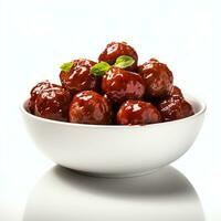 meatballs product photography white background photo