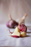 garlic cloves are healthy vitamins photo