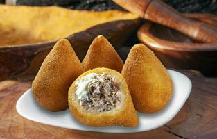 Coxinha of chicken, Brazilian snack photo