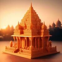 A Futuristic Temple Design by ai generated photo