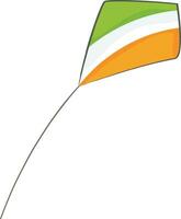 Flying kite in national flag colors. vector