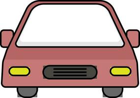 Front side view of a Car. vector