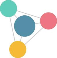 Business infographic element with colorful circles. vector