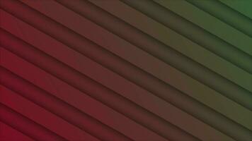 3d depth diagonal lines background, red and green gradient background video