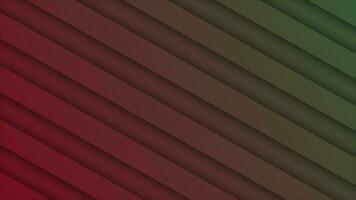 3d depth diagonal lines background, red and green gradient background video