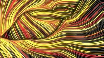 colorful twisted glowing lines with complex effects background video