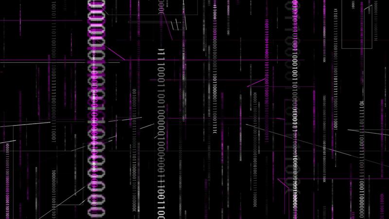 Pink color digital matrix background with and binary codes 27681866 ...