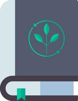 Recycle ecology book icon in gray color. vector