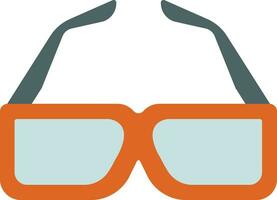 Eyeglasses in orange and gray color. vector