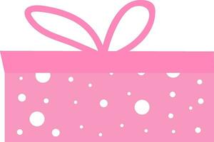 Beautiful pink Gift Box design. vector