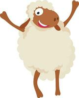 Cartoon character of a sheep. vector