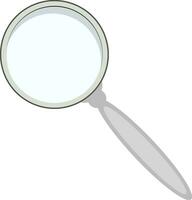 Flat illustration of a magnifying glass. vector