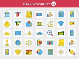 Flat Style Banking Icon Or Symbol On Square Background. vector