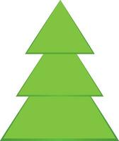 Illustration of a christmas tree. vector