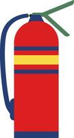 Colorful icon of fire extinguisher in flat style. vector