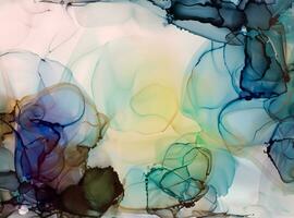 Colorful alcohol ink abstract background photo