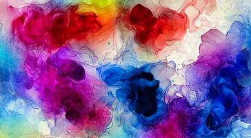 Colorful alcohol ink abstract background photo