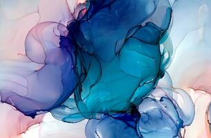 Colorful alcohol ink abstract background photo