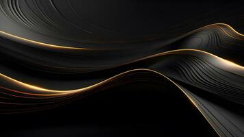 abstract background black and gold lines photo