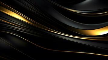 abstract background black and gold lines photo