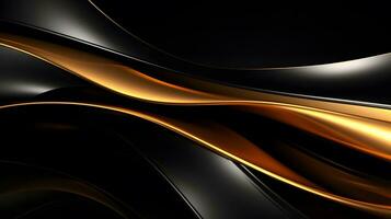 abstract background black and gold lines photo