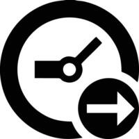 Clock icon symbol design image. Illustration of the alarm watch time isolated vector image. EPS 10