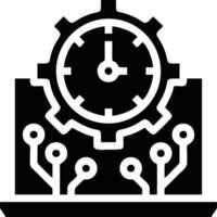 reloj icono símbolo diseño imagen. ilustración de el alarma reloj hora aislado vector imagen. eps 10